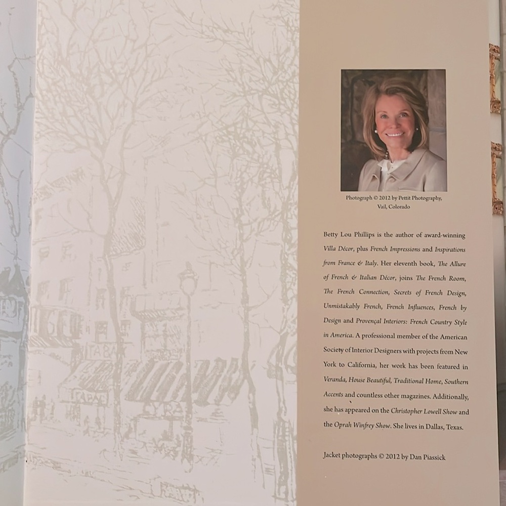 The Allure of French and Italian Decor Coffee Table Book By Betty Lou Phillips - Picture 8 of 11